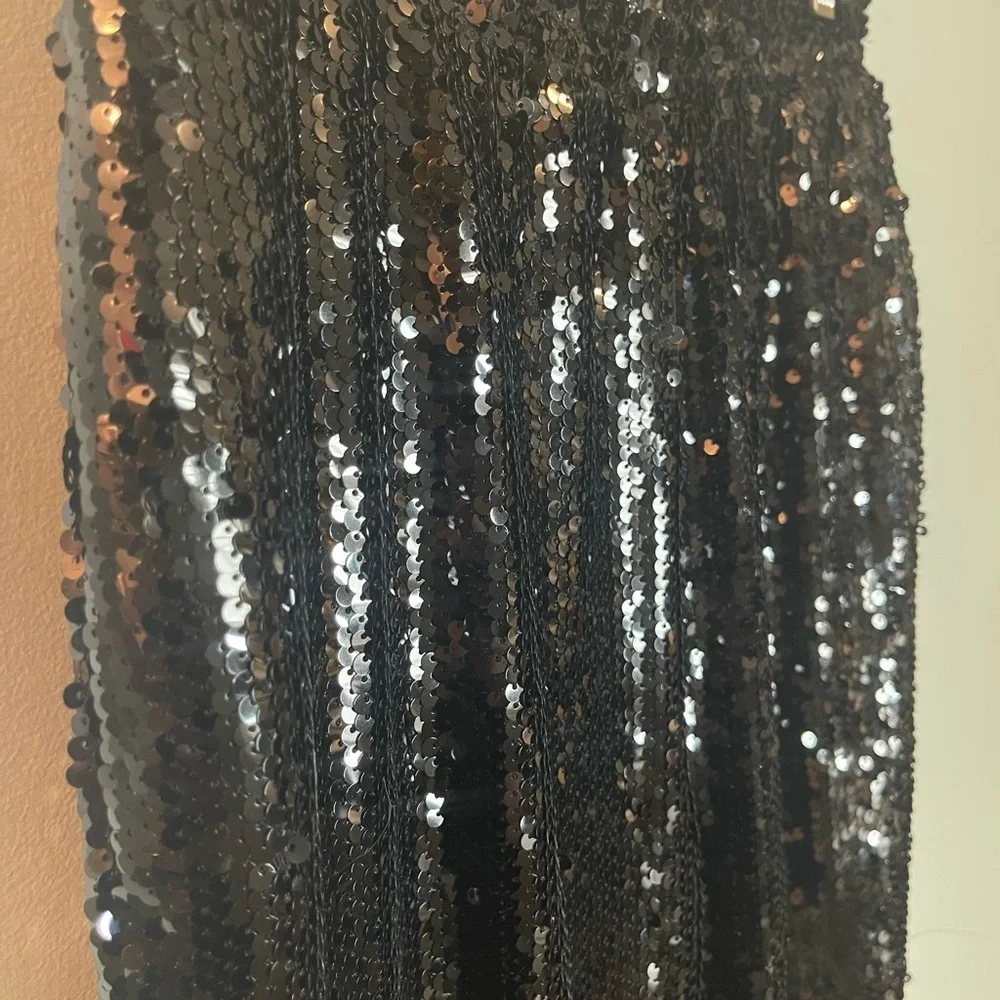 Francesca's Miami Collections Black Sequin pants size small new with tags - Picture 4 of 6